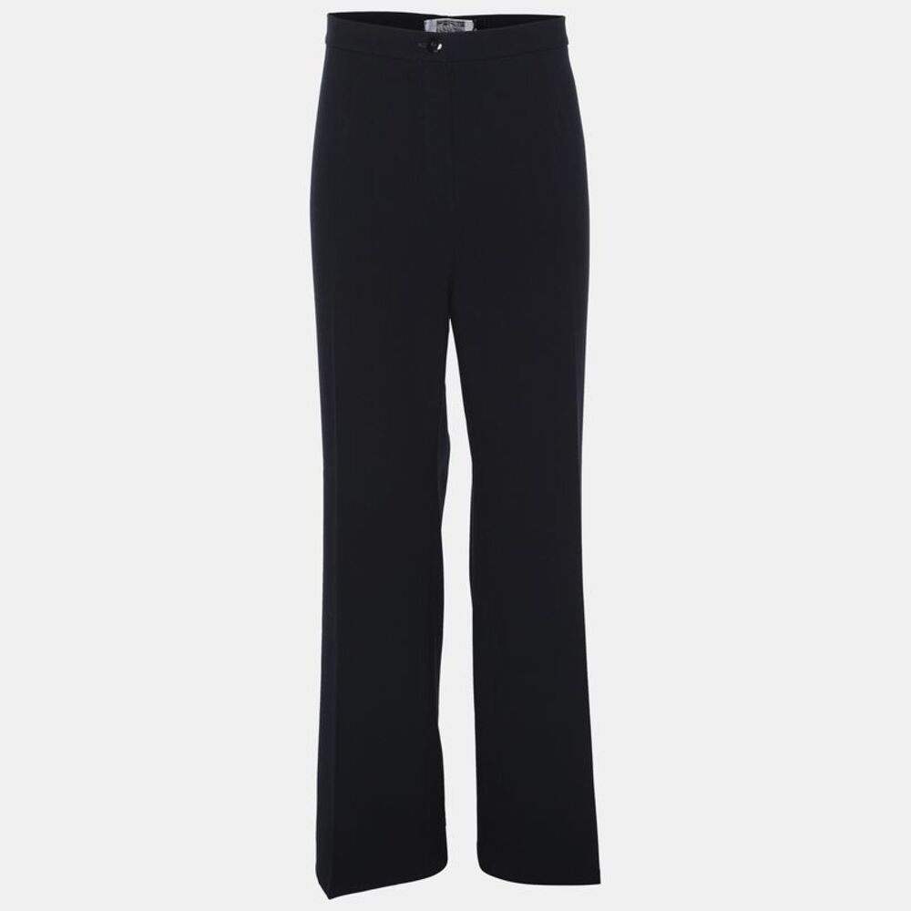Perte By Krizia Navy Blue Jersey Trousers Xl